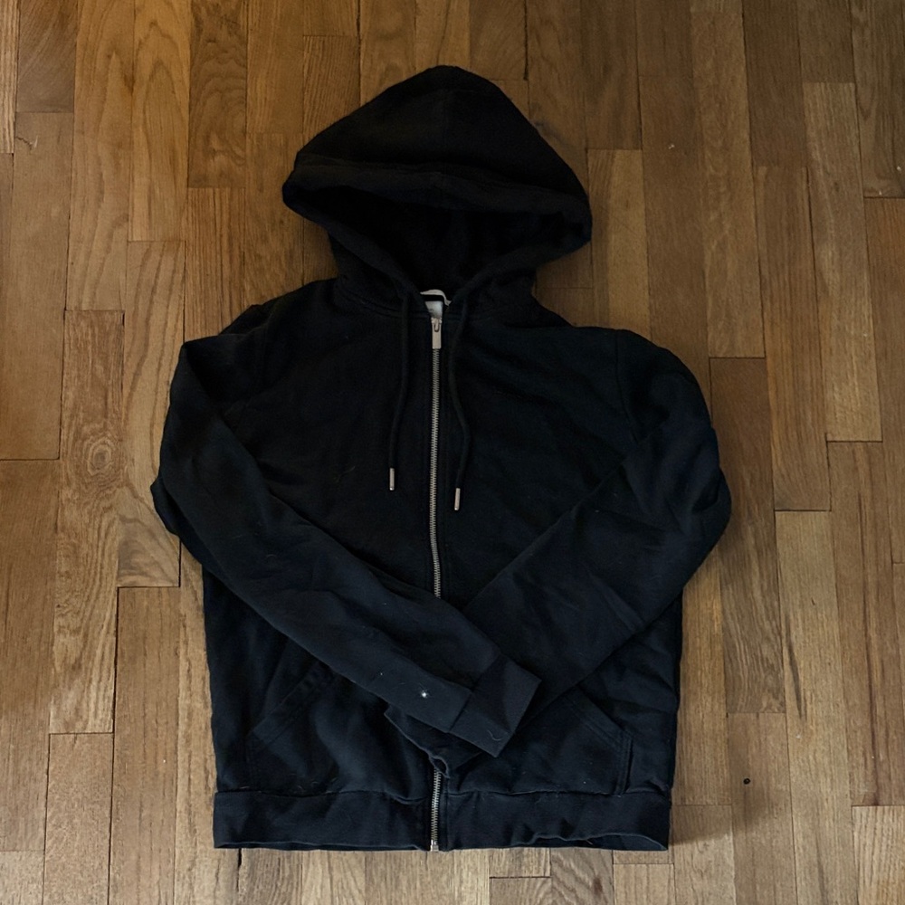 H&M Men's Black Zip-Up Sweater